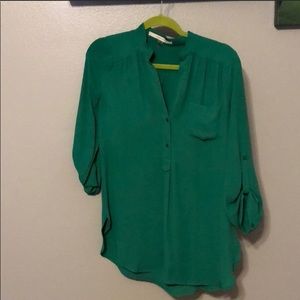 Emerald Green 41 Hawthorn Popover Henley Shirt